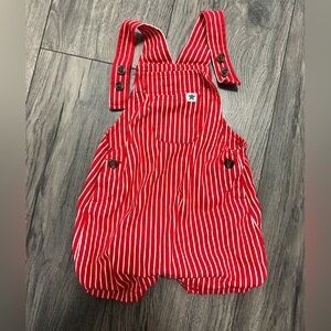 🌱🦢4 FOR $15!🦢🌱 Carters Red Striped Kids Overalls